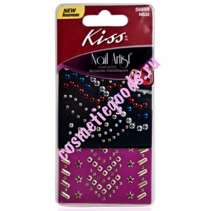 Kiss Набор стикеров для ногтей  *Драгоценный металл* Kiss Stones Studs