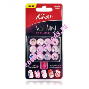 Kiss Набор украшений для ногтей Нейл-шарм Kiss Nail Artist Nail Charms