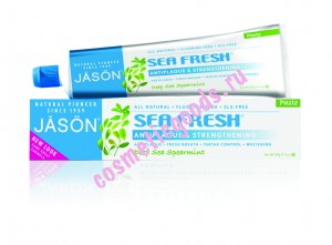 Зубная паста «Морская свежесть», укрепляющая без фтора Sea Fresh® Strengthening Toothpaste Fluoride-Free 170 гр, Jason