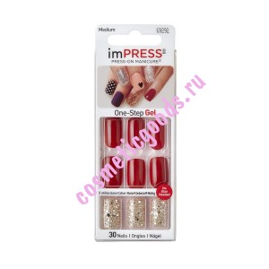 Kiss Broadway       ,   Impress Manicure Accent He`s with Me BIP015